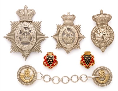 Lot 315 - Insignia of Cornish Militia and Volunteer Units.