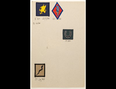 Lot 334 - Assorted Formation Signs and Regimental Arm Badges