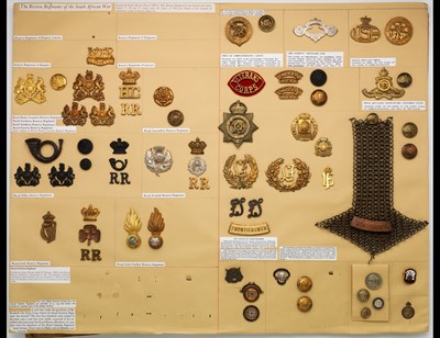 Lot 357 - Insignia of Reserve Units of the South African War.