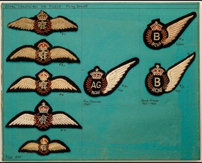 Lot 395 - Royal Canadian Air Force Flying Brevets