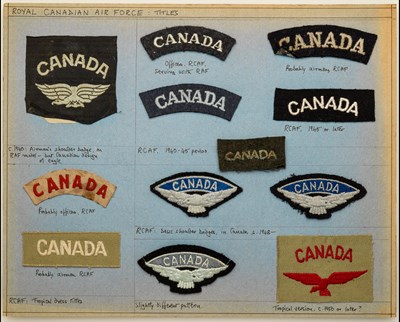 Lot 396 - Royal Canadian Air Force Shoulder Titles