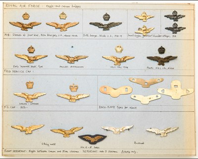 Lot 422 - Royal Air Force Badges for Service and Field Service Caps and Berets
