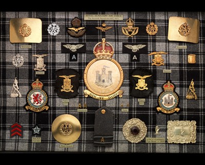 Lot 441 - Pipe Band insignia for 602 (Glasgow) and 603 (Edinburgh) Auxiliary Air Force Squadrons
