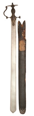 Lot 22 - AN INDIAN BROADSWORD