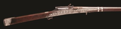 Lot 93 - A 28 BORE INDIAN SILVER-MOUNTED MATCHOCK MUSKET