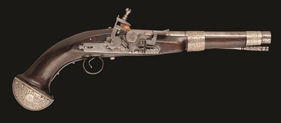 Lot 97 - A RARE MOROCCAN SNAPHAUNCE PISTOL DATED 1277 (CIRCA 1860/1)