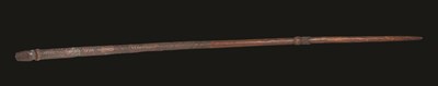 Lot 105 - A CARVED MAORI STAFF