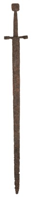 Lot 108 - A RARE MEDIEVAL SWORD