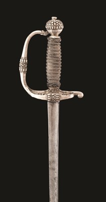 Lot 120 - AN UNUSUAL SILVER-HILTED SMALL-SWORD