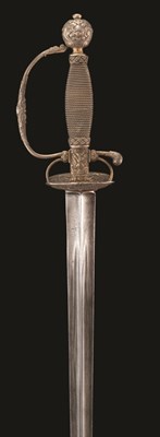 Lot 121 - A FRENCH SILVER-HILTED SMALL-SWORD