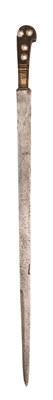 Lot 124 - A RARE LONG KNIFE FROM A SAXON HUNTING TROUSSE