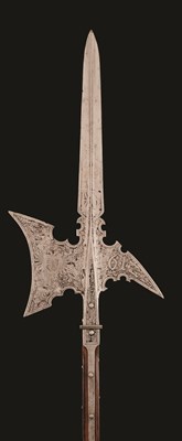 Lot 134 - A RARE ETCHED HALBERD OF THE GUARD OF THE EMPEROR MATTHIAS