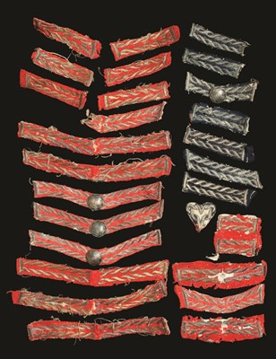 Lot 167 - A STAFF AND GENERAL OFFICER'S EMBROIDERED LOOPS AND BUTTONS