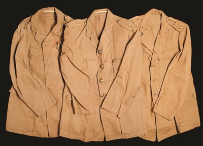 Lot 191 - THREE OFFICER'S KHAKI DRILL TUNICS