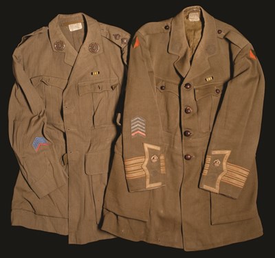 Lot 192 - TWO OFFICER'S SERVICE DRESS TUNICS