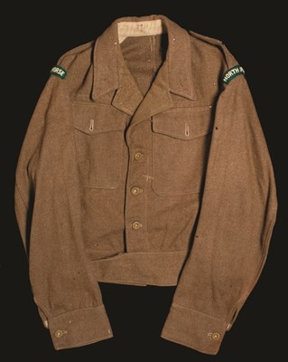 Lot 196 - AN OFFICER'S SERVICE DRESS TUNIC AND TROUSERS