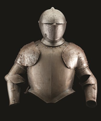 Lot 211 - A COMPOSITE HALF-ARMOUR