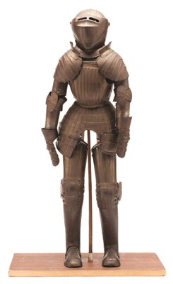 Lot 228 - A MINIATURE FLUTED FULL FIELD ARMOUR IN THE GERMAN SO-CALLED MAXIMILLIAN STYLE OF CIRCA 1520-30