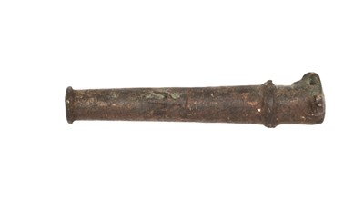 Lot 331 - AN INDIAN BRONZE BARREL