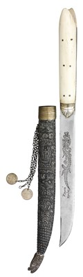 Lot 72 - AN OTTOMAN BALKAN DAGGER (BICHAQ)