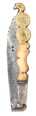 Lot 318 - A FOLDING KNIFE WITH COMBINATION LOCK