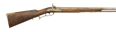Lot 581 - A 23-BORE SOUTH GERMAN PERCUSSION FOWLING-PIECE