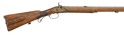 Lot 583 - A 29-BORE BOHEMIAN PERCUSSION SPORTING RIFLE