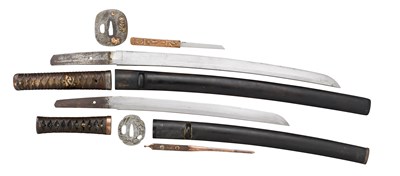 Lot 5 - TWO JAPANESE SHORTSWORDS (TANTO)