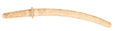 Lot 8 - A FINE JAPANESE IVORY-MOUNTED SWORD (WAKIZASHI)