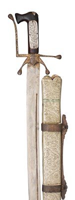 Lot 23 - **AN UNUSUAL INDO-CHINESE SWORD