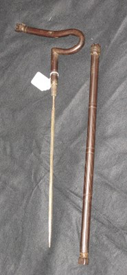 Lot 33 - AN INDIAN FAKIR'S CRUTCH