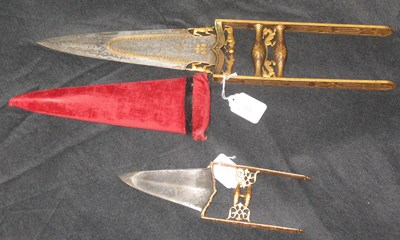 Lot 39 - TWO INDIAN DAGGERS (KATARS)
