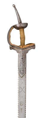Lot 43 - AN INDIAN BROADSWORD (KHANDA)