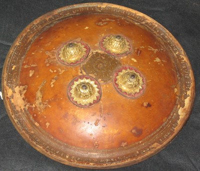 Lot 50 - AN INDIAN SHIELD (DHAL)