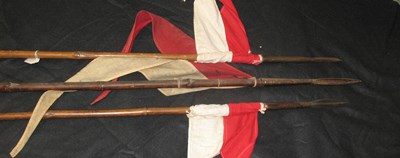 Lot 52 - THREE INDIAN ARMY LANCES