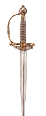 Lot 54 - A RARE NORTH INDIAN SMALL-SWORD FOR THE EUROPEAN MARKET