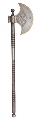 Lot 65 - A PERSIAN AXE (SARE-H TABAR)