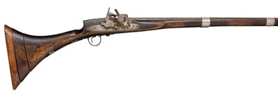 Lot 80 - A 28 BORE NORTH AFRICAN (KABYLE) SNAPHAUNCE MUSKET
