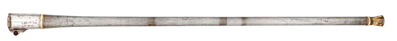 Lot 384 - AN INDIAN BARREL FOR A MATCHLOCK GUN, (TORADOR), 18TH /19TH CENTURY, POSSIBLY JAIPUR, RAJASTHAN