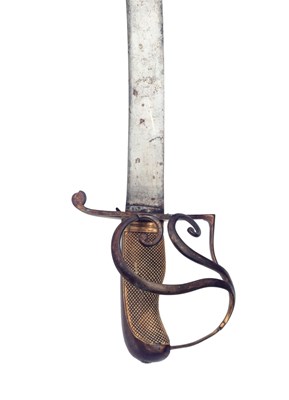 Lot 21 - an officer's sword