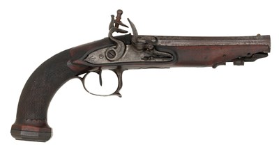 Lot 100 - a french flintlock pistol circa 1790