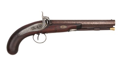 Lot 116 - A percussion rifled officer's pistol by furniss