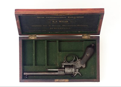 Lot 179 - a belgian lefaucheux six-shot pin-fire revolver