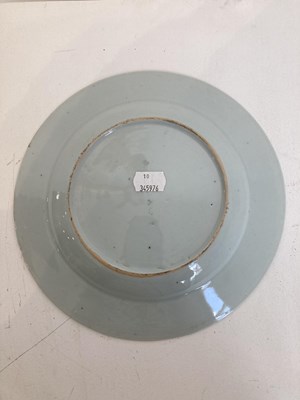 Lot 56 - A CHINESE BLUE AND GILT 'CRANE AND BAMBOO' PLATE, QING DYNASTY, YONGZHENG PERIOD (1723-35)