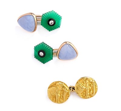 Lot 276 - COLLECTION OF GENTLEMAN'S DRESS BUTTONS, 1920s