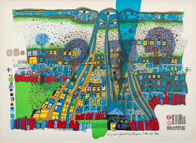Lot 47 - FRIEDENSREICH HUNDERTWASSER (AUSTRIAN 1928-2000)