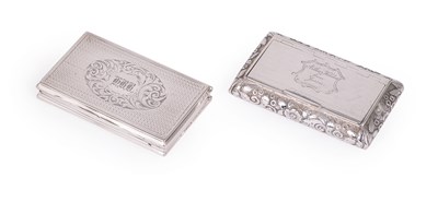 Lot 273 - A VICTORIAN SILVER SNUFF BOX
