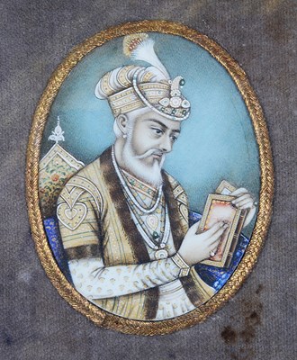 Lot 209 - ËœTWO PORTRAITS OF MUGHAL EMPERORS