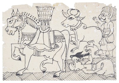 Lot 219 - SIX MISCELLANEOUS DRAWINGS
