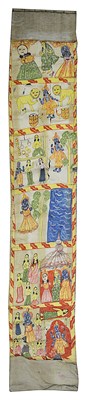 Lot 226 - A HINDU NARRATIVE SCROLL